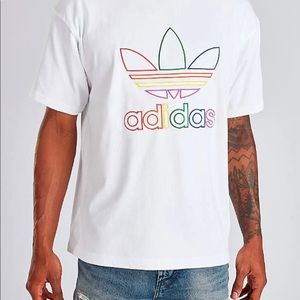 Adidas originals pride tshirt.